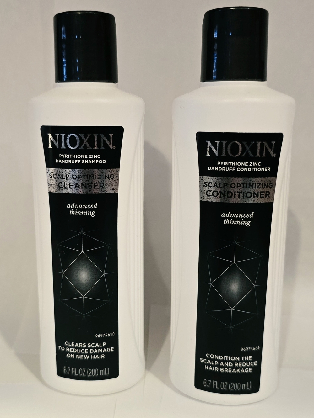 NIOXIN Zinc Dandruff Scalp Optimizing Cleanser & Conditioner Advanced Thinning